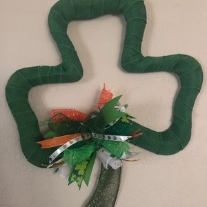 Shamrock at Patrick wreath